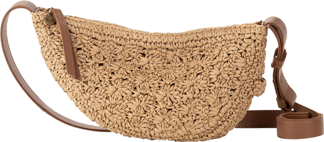 Tess Straw Mini Sling Bag