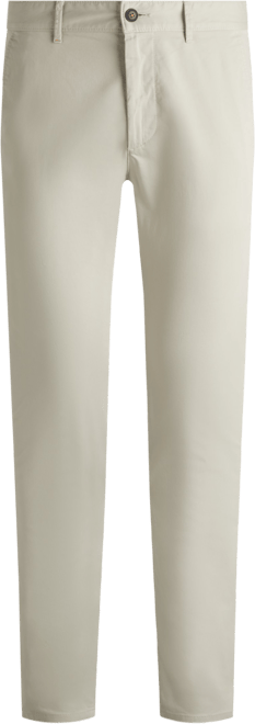 Boss by  Men's Stretch-Cotton Satin Slim-Fit Chinos