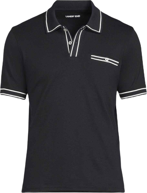 Men's Short Sleeve Tipped Welt Pocket Supima Polo
