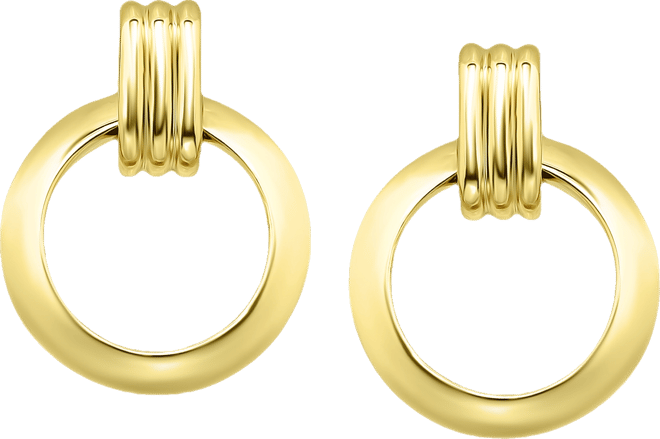 Doorknocker Drop Earrings (3/4") in 18k Gold-Plated Sterling Silver (also in Sterling Silver), Exclusively at Macy's
