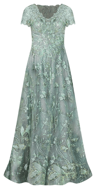 Women's Tonal Lace Ballgown