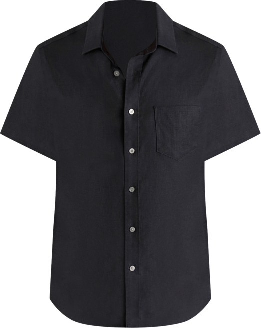 Men's Slim Fit Wrinkle Resistant Linen Cameron Button Up Shirt