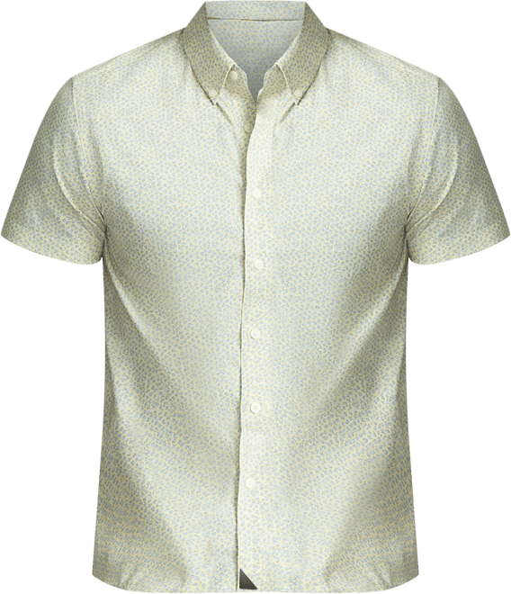 Men's Regular Fit Wrinkle-Free Performance Ivers Short Sleeve Button Up Shirt