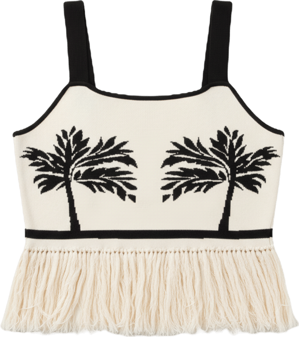 Women's Plus Size Fringe Crop Top