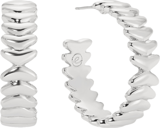 Medium Metal Moderna Hoops