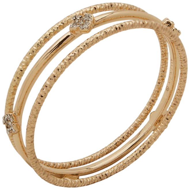 Floral Motif 3Pc Bangle Set