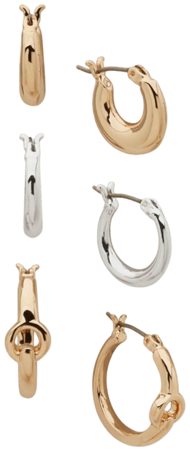 Oval Hoop Trio Set