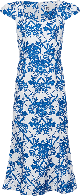 Sweetheart Flared Midi Dress