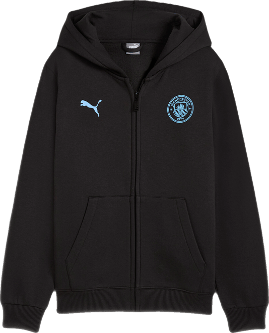 PUMA Manchester City Soccer Essentials Big Kids' Zip-Up Soccer Hoodie