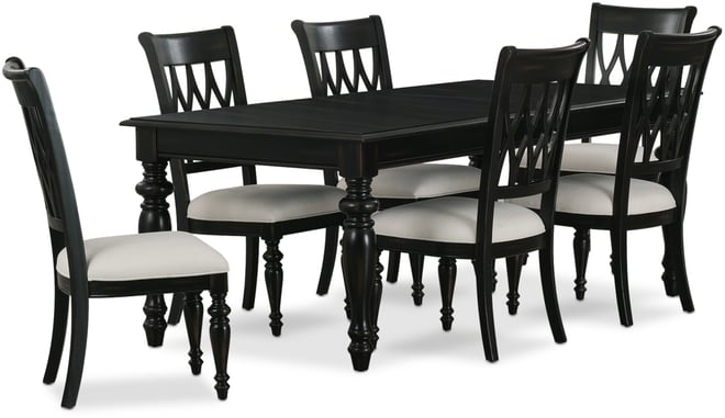 Daria 7-Pc. Dining Set (Rectangular Table & 6 Side Chairs), Created for Macy's
