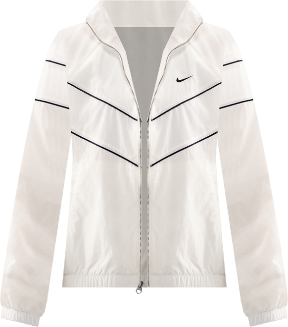 Nike Windrunner Damska luźna kurtka z tkaniny z zamkiem na całej długości i ochroną przed promieniowaniem UV