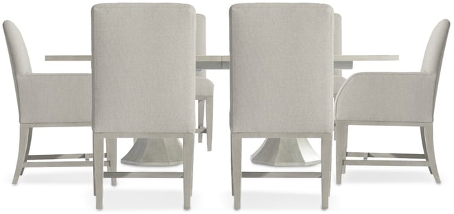 Cornelia 7-Pc. Dining Set (Rectangular Table, 4 Side Chairs & 2 Arm Chairs)