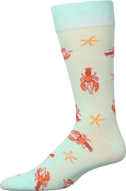 Men's Lobster Rayon Crew Socks