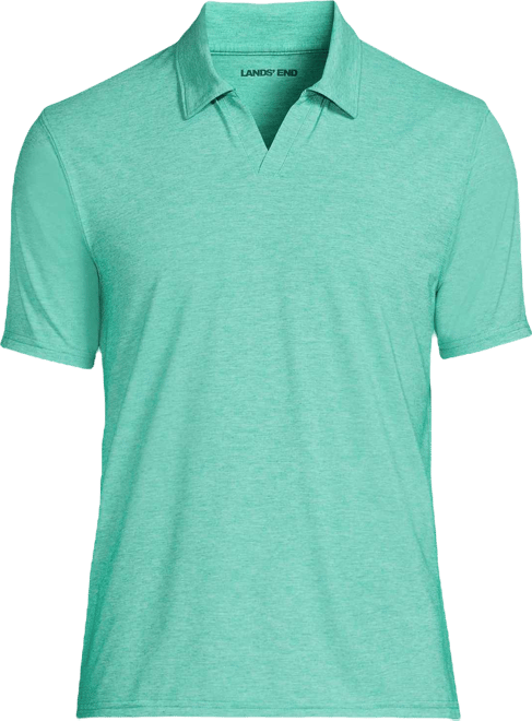 Men's SunShade Upf 50 Short Sleeve Johnny Collar Polo Rash Guard Shirt