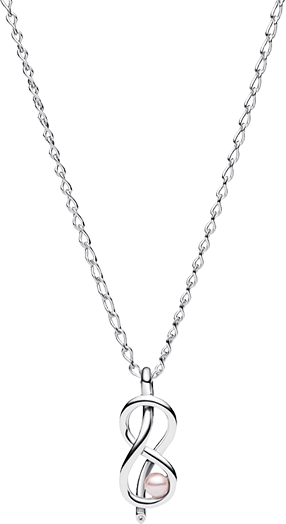 Sterling Silver Infinity Knot Collier Necklace