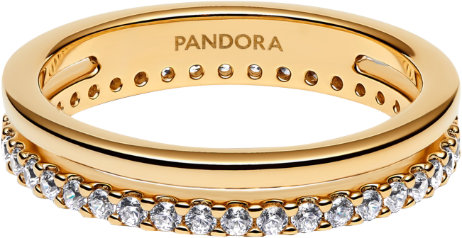 Double Band 14K Gold-Plated Ring