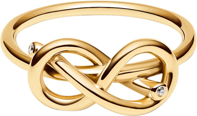 Infinity Knot 14K Gold-Plated Ring