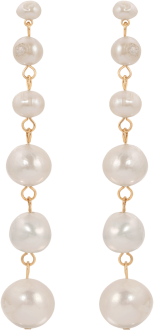 Multi-Freshwater Cultivated Pearl Linear Earrings