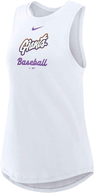 Women's White San Francisco Giants 2025 City Connect Tri-Code High Neck Performance Tank Top