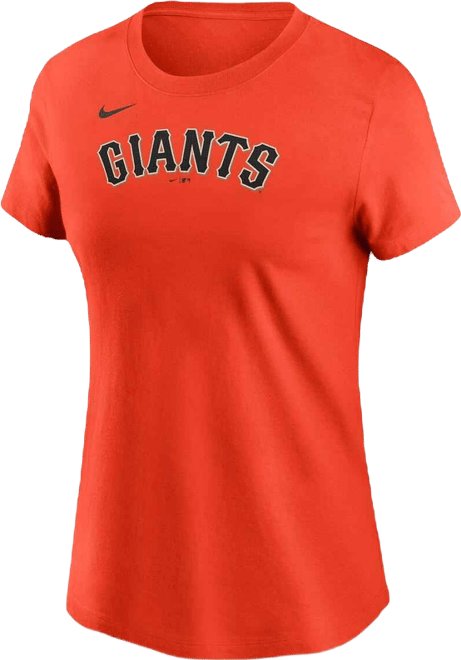 Women's Willy Adames Orange San Francisco Giants Fuse Name Number T-Shirt