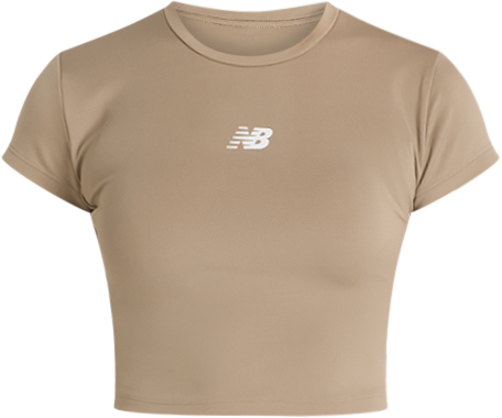 ★New Balance★ NBNEF36012 WOMEN Harmony Short Sleeve T-shir NB Harmony Fitted T-Shirt - New Balance