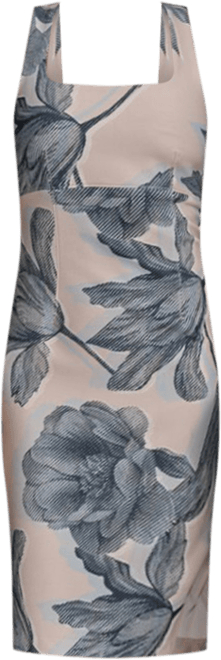 Donna Karan Floral Square Neck Sheath Dress | Bloomingdale's