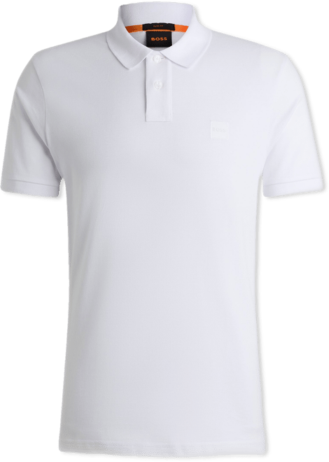 Boss by  Men's Slim-Fit Stretch-Cotton Logo Patch Polo Shirt