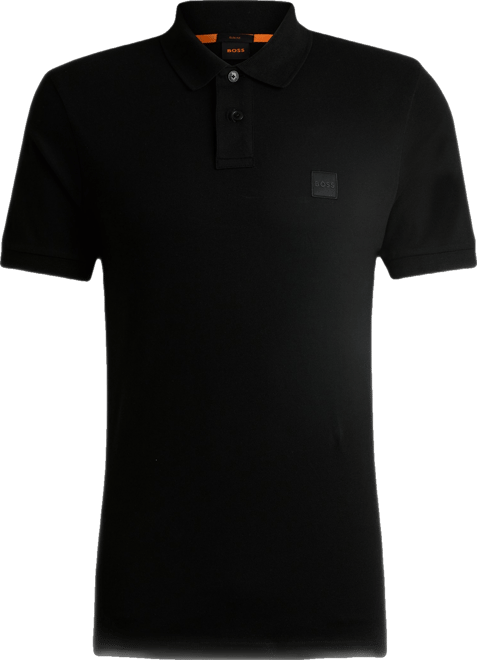 Boss by  Men's Slim-Fit Stretch-Cotton Logo Patch Polo Shirt