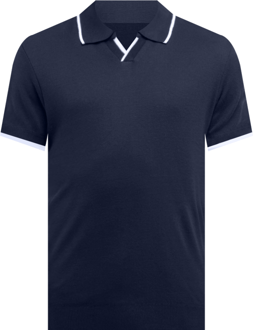 Men's Johnny Collar Short Sleeve Sweater Polo