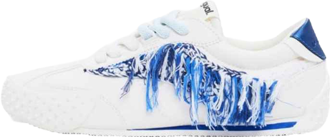 Women's Frayed fabric sneakers