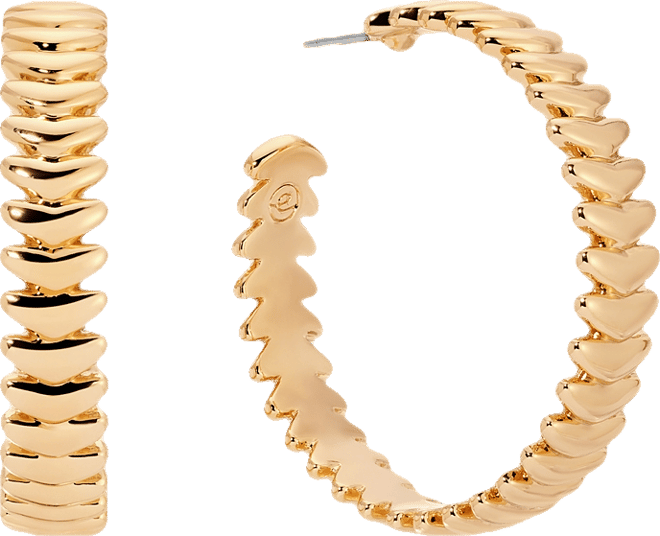 Large Metal Moderna Hoops