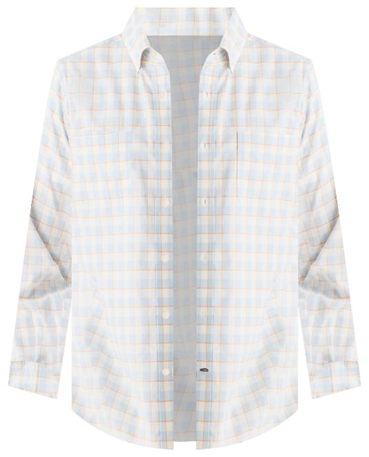 Men's Classic-Fit Stretch Plaid Button-Down Shirt