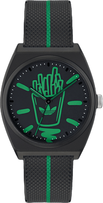 Unisex Analog Black Resin Watch, 38mm