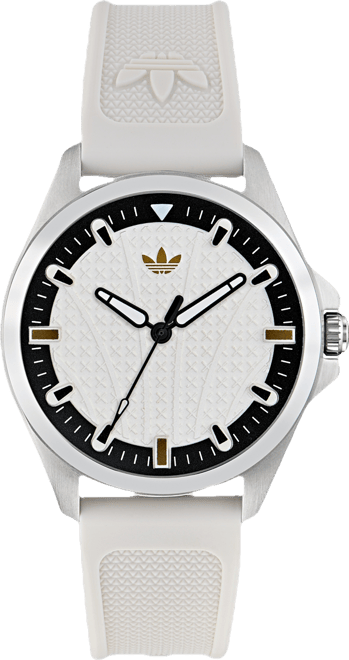 Unisex Analog White Silicone Watch, 40mm