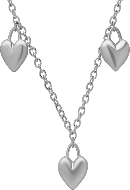 Women's Three Heart Short Pendent Necklace