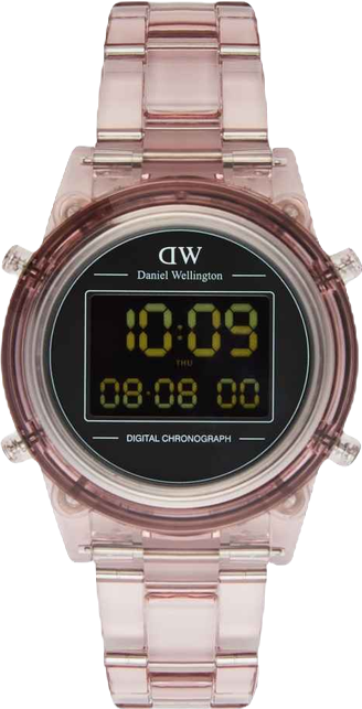 Women's Chronograph Pink Plastic Watch, 36mm