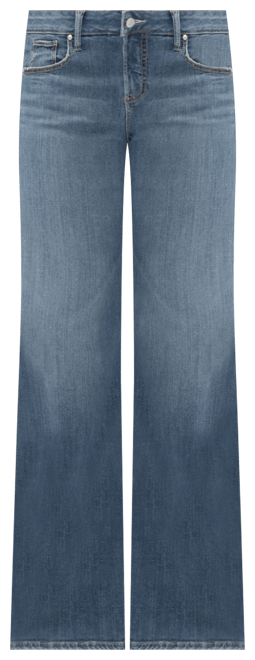 Women's Suki Mid Rise Curvy Fit Wide Leg Jeans