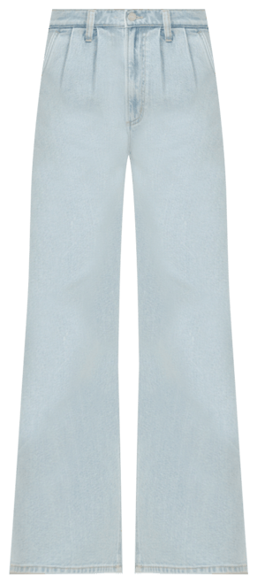 Women's High Rise Pleated Trouser Jeans