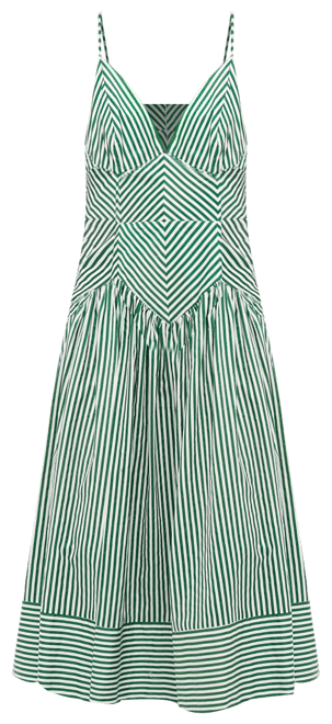 Bicolor Stripes Sleeveless Dress