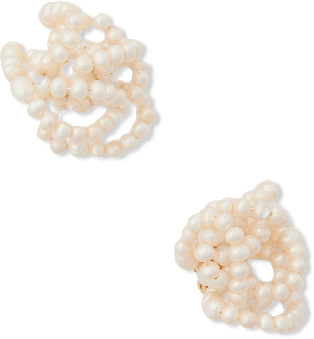 White Amara Earrings