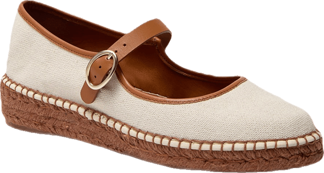 Ivory Canvas Jamie Espadrille Flats