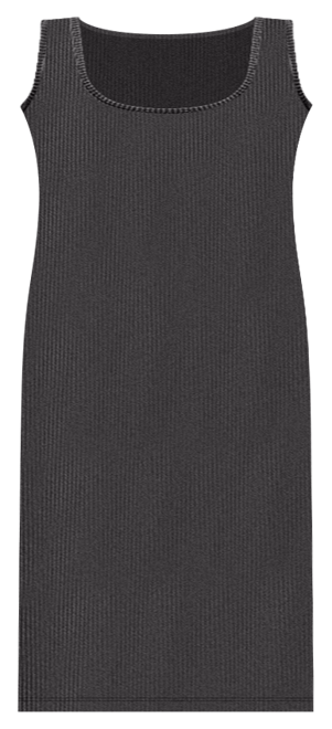 Plus Size Fitted Sleeveless Side Slit Midi Dress