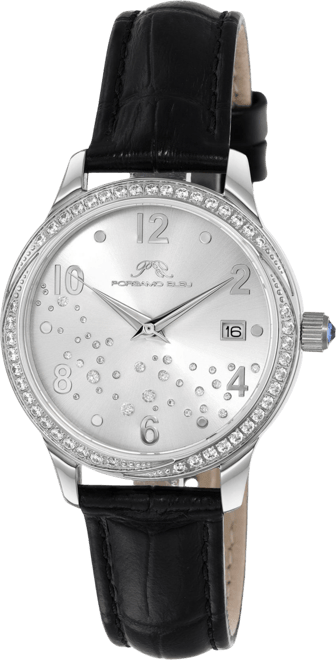 Women's Ruby Stainless Steel Bracelet Watch 1141ARUL