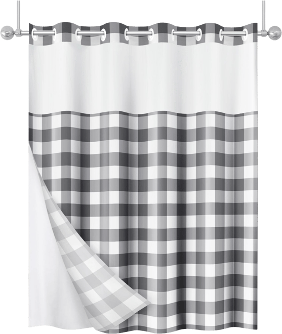 72x75 Hookless Shower Curtain