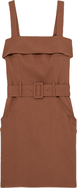 【海外限定】REISSワンピース☆Fia Belted Mini Dress, Brown 14654366_fpx.tif?$filterlrg$&