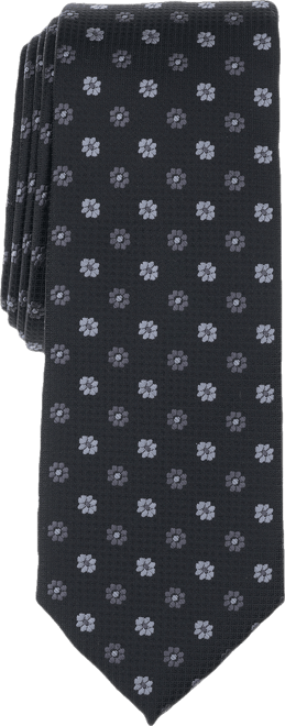 Bar Iii Men's Argyle Floral Medallion Tie, Exclusively at Macy's