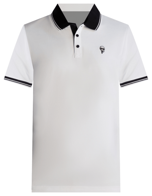 Men's Short Sleeve Tipped Logo Polo Shirt