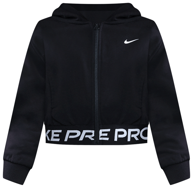 Nike Pro Fleece Big Kids' (Girls') Dri-FIT Full-Zip Hoodie