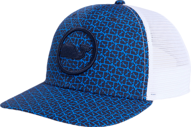 Puzzle Whale Chappy Whale Dot Trucker Hat