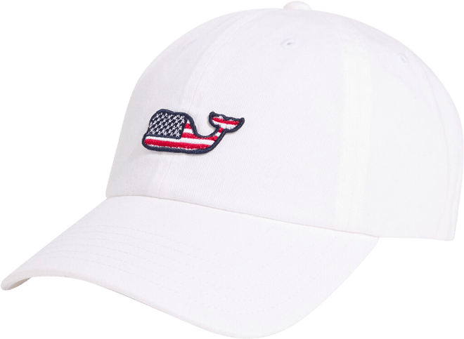American Flag Whale Patch Classic Baseball Hat